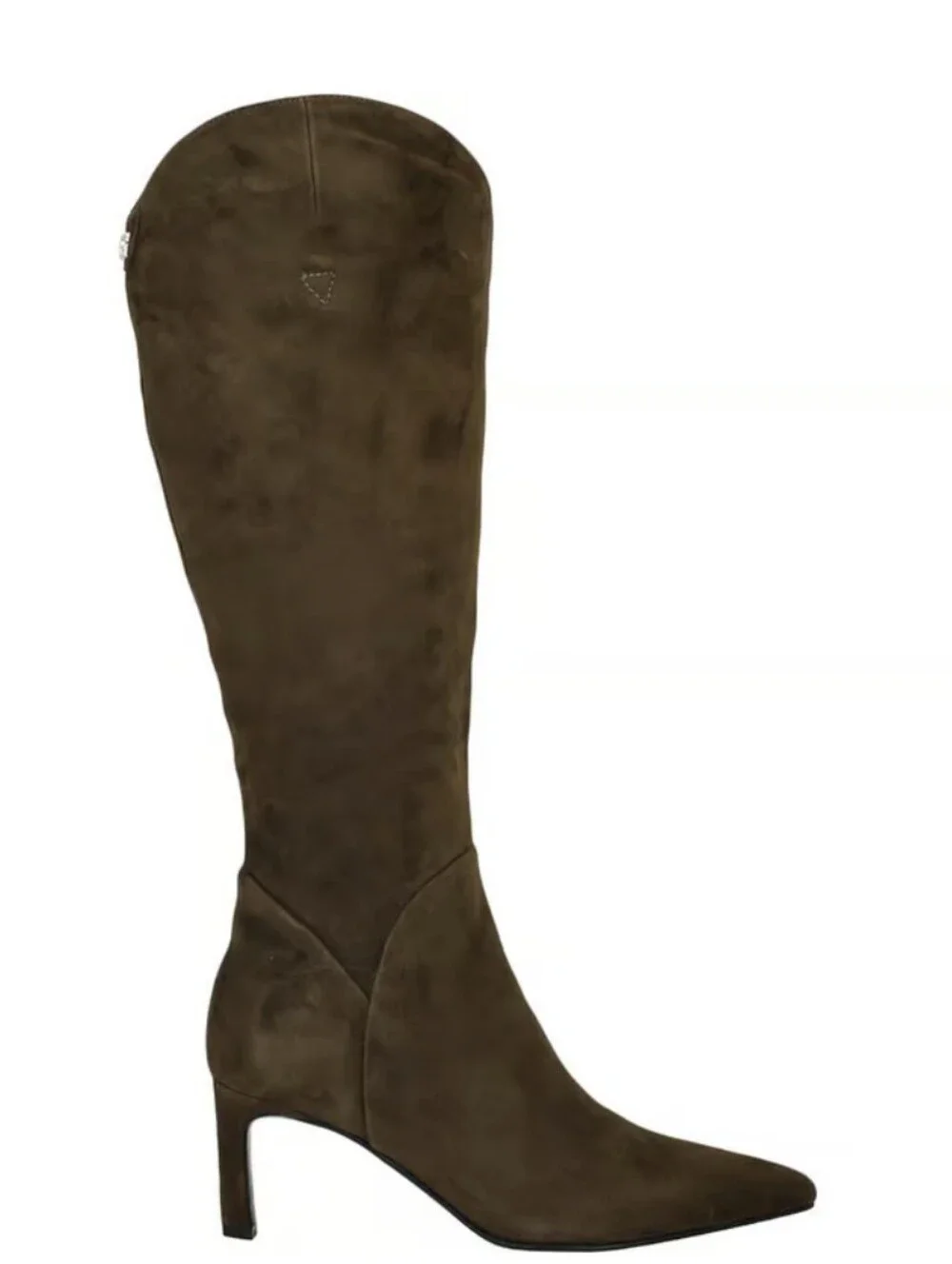 Women's Tall Suede Knee-High Boots in Dark Brown